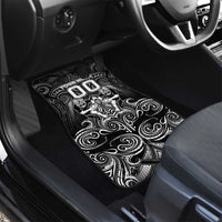 All Black Car Mats New Zealand Rugby Mascot Maori