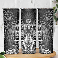 All Black Skinny Tumbler New Zealand Rugby Mascot Maori