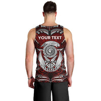 Personalized New Zealand Aotearoa Rugby Men Tank Top Maori Fern Tattoo Art