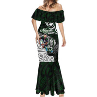 Personalized NZ Aotearoa Rugby Mermaid Dress New Zealand Silver Fern