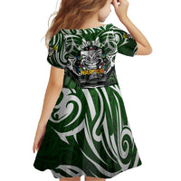 Personalised Warriors Maori Darts Family Matching Tank Maxi Dress and Hawaiian Shirt New Zealand Darts Silver Fern