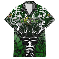 Personalised Warriors Maori Darts Hawaiian Shirt New Zealand Darts Silver Fern