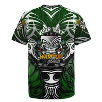 Personalised Warriors Maori Darts Rugby Jersey New Zealand Darts Silver Fern