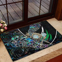 New Zealand Darts Rubber Doormat NZ Paua Shell Maori Fern