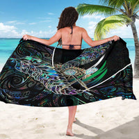 New Zealand Darts Sarong NZ Paua Shell Maori Fern