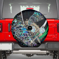 New Zealand Darts Spare Tire Cover NZ Paua Shell Maori Fern