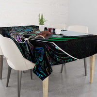 New Zealand Darts Tablecloth NZ Paua Shell Maori Fern