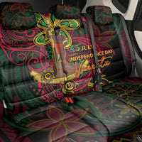 Vanuatu 45th Independence Anniversary Back Car Seat Cover Flower Melanesian Namele Turtle - Polynesian Pride