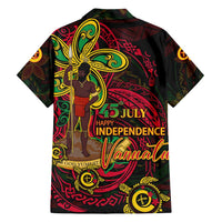 Custom Vanuatu 45th Independence Anniversary Family Matching Puletasi and Hawaiian Shirt Flower Melanesian Namele Turtle DT02 - Polynesian Pride