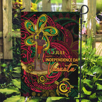 Vanuatu 45th Independence Anniversary Garden Flag Flower Melanesian Namele Turtle - Polynesian Pride