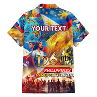 Custom The Philippines 126th Independence Anniversary Family Matching Long Sleeve Bodycon Dress and Hawaiian Shirt Art Style - Polynesian Pride