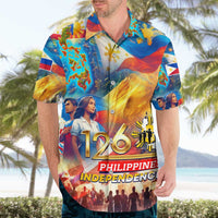 Custom The Philippines 126th Independence Anniversary Hawaiian Shirt Art Style - Polynesian Pride