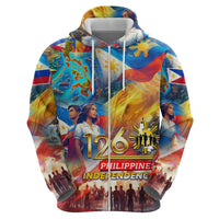 Custom The Philippines 126th Independence Anniversary Hoodie Art Style - Polynesian Pride
