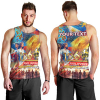 Custom The Philippines 126th Independence Anniversary Men Tank Top Art Style - Polynesian Pride