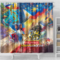 The Philippines 126th Independence Anniversary Shower Curtain Art Style - Polynesian Pride