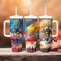 The Philippines 126th Independence Anniversary Tumbler With Handle Art Style - Polynesian Pride