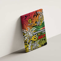 Personalized Vanuatu 45th Independence Anniversary Canvas Wall Art Melanesian Pattern Reggae DT02 - Polynesian Pride
