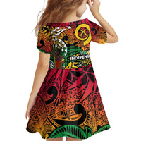 Personalized Vanuatu 45th Independence Anniversary Family Matching Puletasi and Hawaiian Shirt Melanesian Pattern Reggae DT02 - Polynesian Pride