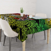 Personalized Vanuatu 45th Independence Anniversary Tablecloth Melanesian Pattern Reggae DT02 - Polynesian Pride