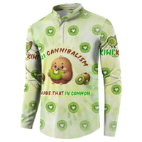 Kiwi Cannibalism Button Sweatshirt New Zealand Kiwi Cute Bird Funny