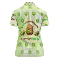 Kiwi Cannibalism Women Polo Shirt New Zealand Kiwi Cute Bird Funny