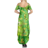 I Love Kiwi Summer Maxi Dress New Zealand Kiwi Fruit Summer Cocktail DT02 - Polynesian Pride