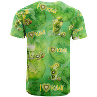 I Love Kiwi T Shirt New Zealand Kiwi Fruit Summer Cocktail