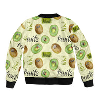 Kiwi Cute Humorous Bomber Jacket New Zealand Fruit DT02 - Polynesian Pride
