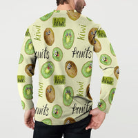 Kiwi Cute Humorous Button Sweatshirt New Zealand Fruit DT02 - Polynesian Pride