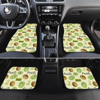 Kiwi Cute Humorous Car Mats New Zealand Fruit DT02 Set 4pcs Yellow - Polynesian Pride