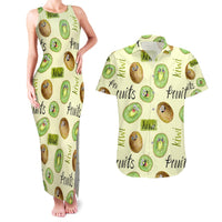 Kiwi Cute Humorous Couples Matching Tank Maxi Dress and Hawaiian Shirt New Zealand Fruit