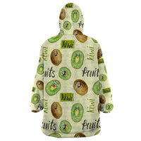 Kiwi Cute Humorous Wearable Blanket Hoodie New Zealand Fruit DT02 - Polynesian Pride