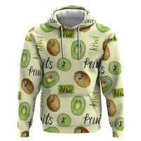 Kiwi Cute Humorous Zip Hoodie New Zealand Fruit