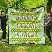 New Zealand Kiwi Fruit Witty Kiwi Bird Quilt DT02 - Polynesian Pride