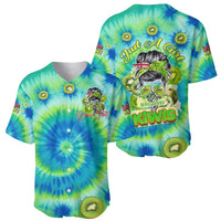 Just a Girl Who Loves Kiwis Baseball Jersey New Zealand Tie Dye