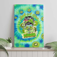 Just a Girl Who Loves Kiwis Canvas Wall Art New Zealand Tie Dye DT02 - Polynesian Pride