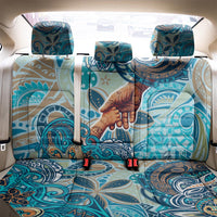 Hand In Hand Father's Day Polynesian Back Car Seat Cover Tribal Flower Pattern DT02 - Polynesian Pride