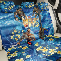 Hawaii Father's Day Back Car Seat Cover The Surfing Dad Polynesian Tattoo DT02 - Polynesian Pride