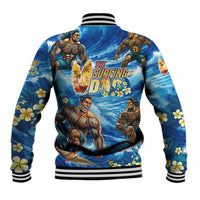 Hawaii Father's Day Baseball Jacket The Surfing Dad Polynesian Tattoo DT02 - Polynesian Pride