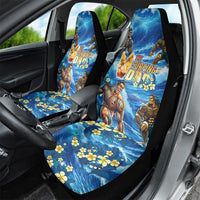 Hawaii Father's Day Car Seat Cover The Surfing Dad Polynesian Tattoo DT02 - Polynesian Pride