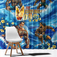 Hawaii Father's Day Window Curtain The Surfing Dad Polynesian Tattoo DT02 - Polynesian Pride