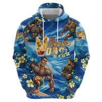 Hawaii Father's Day Zip Hoodie The Surfing Dad Polynesian Tattoo