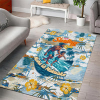 Hawaii Father's Day It's Surfing Time Area Rug Aloha Lā Makuakane