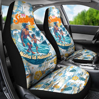 Hawaii Father's Day It's Surfing Time Car Seat Cover Aloha L Makuakane DT02 - Polynesian Pride