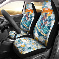 Hawaii Father's Day It's Surfing Time Car Seat Cover Aloha L Makuakane DT02 - Polynesian Pride