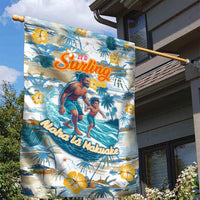 Hawaii Father's Day It's Surfing Time Garden Flag Aloha L Makuakane DT02 - Polynesian Pride