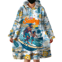Hawaii Father's Day It's Surfing Time Wearable Blanket Hoodie Aloha L Makuakane DT02 - Polynesian Pride