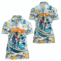 Hawaii Father's Day It's Surfing Time Women Polo Shirt Aloha L Makuakane DT02 - Polynesian Pride