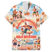 Hawaii Father's Day Family Matching Summer Maxi Dress and Hawaiian Shirt Hula With Dad DT02 Dad's Shirt - Short Sleeve Art - Polynesian Pride