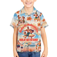 Hawaii Father's Day Kid Hawaiian Shirt Hula With Dad